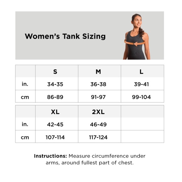 Tommie Copper Lower Back Support Tank Women White New - Picture 6 of 6